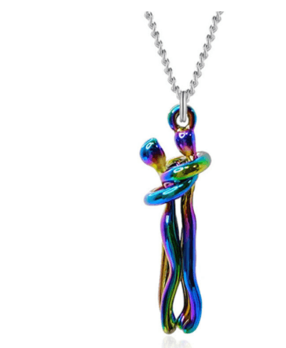 Love Hug Necklace Unisex Men Women Couple Jewelry Simple Temperament Clavicle Chain Valentines Day Lover Gift - J Micheal