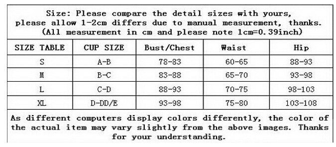 Womail Suit Bikini Swimwear Women Push-Up Padded Bra Beach Bikini Set Swimsuit Swimwear drop shopping 1PC - J Micheal