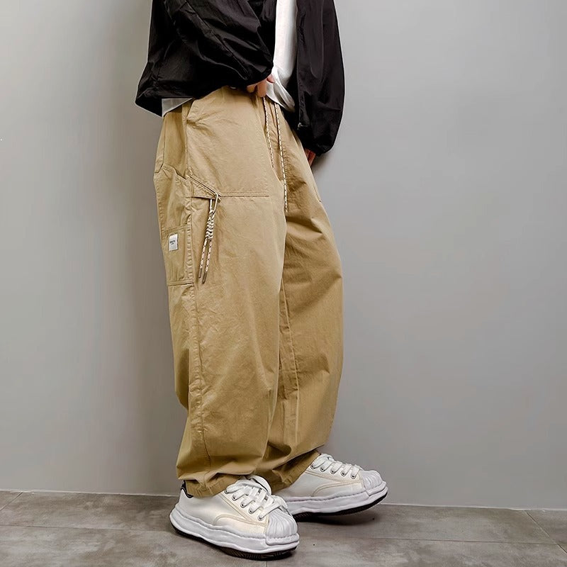 Men's Design Sense Niche Loose Straight-leg Pants - J Micheal