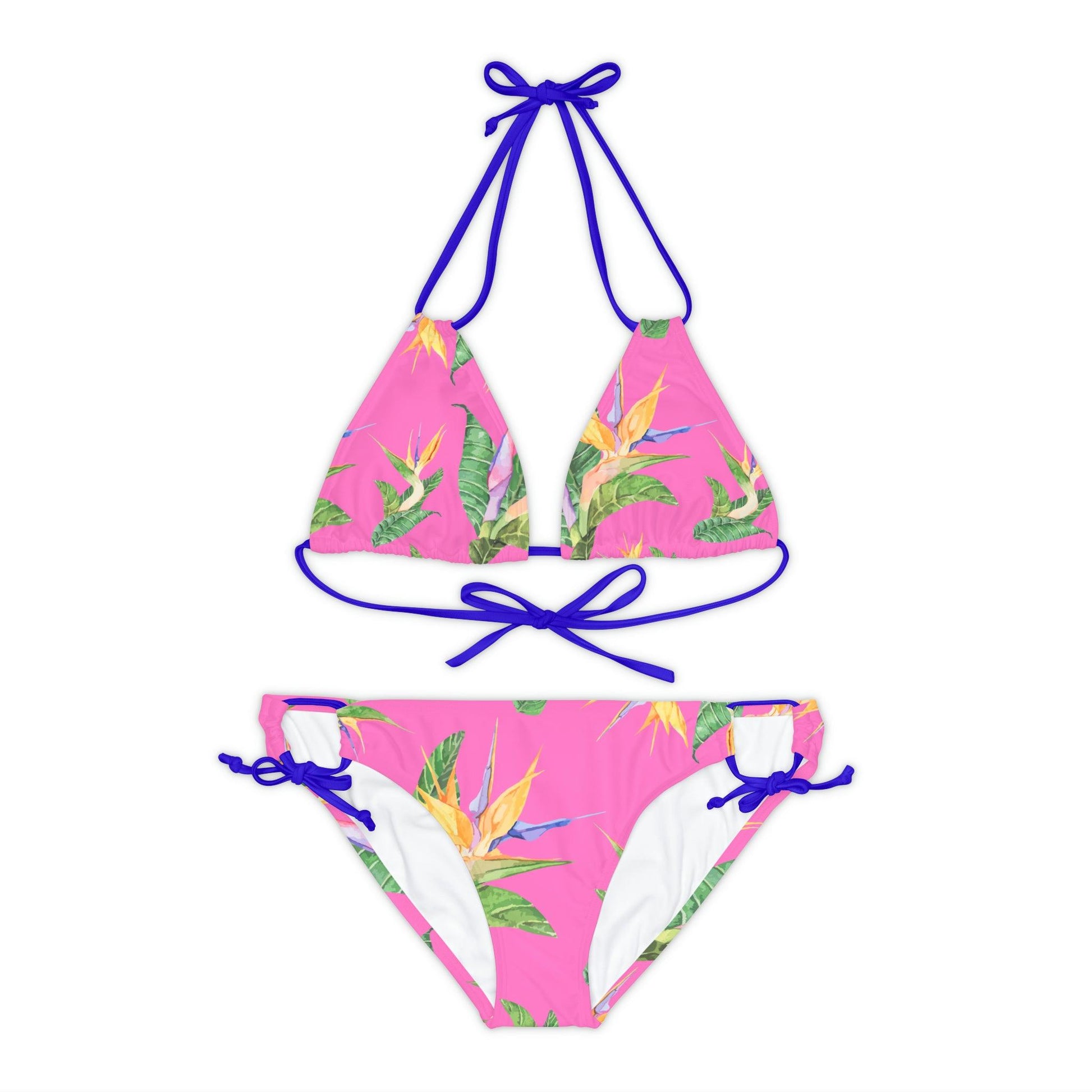 Strappy Bikini Set Tropical - J Micheal