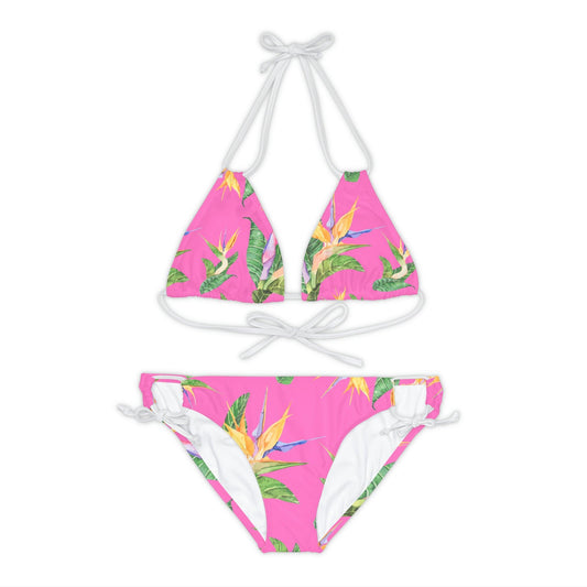 Strappy Bikini Set Tropical - J Micheal
