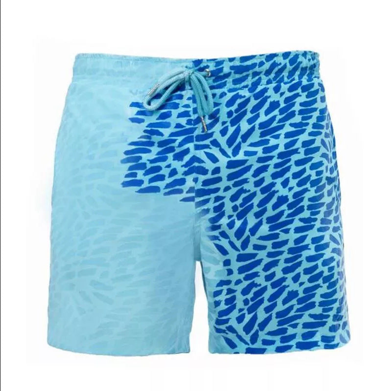 Magical Change Color Beach Shorts Summer Men Swimming Trunks Swimwear Swimsuit Quick Dry bathing shorts Beach Pant - J Micheal