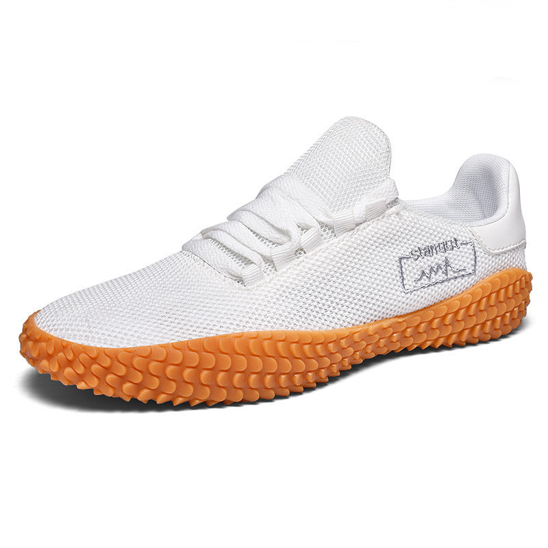 Spring and Summer Flying Woven Casual Shoes Large Men's Shoes Beathable Korean Forrest Gump Sneakers - J Micheal