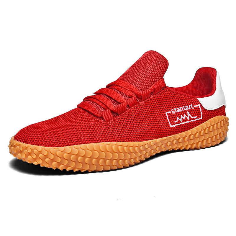Spring and Summer Flying Woven Casual Shoes Large Men's Shoes Beathable Korean Forrest Gump Sneakers - J Micheal