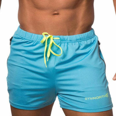 Mens Quick-drying Fitness Swimming Trunks Swimwear Sports Gym Run Shorts Casual Summer Beach Board Shorts - J Micheal