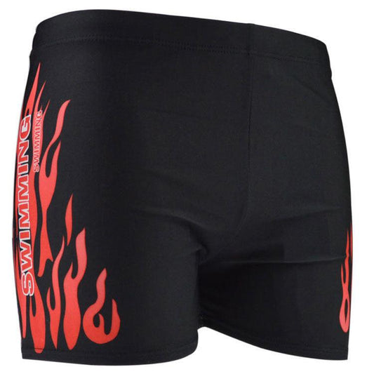 Swimming Trunks Swimwear New Style Men's Swimwear Flame Swimming Trunks - J Micheal