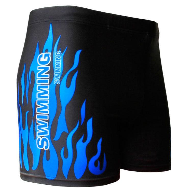 Swimming Trunks Swimwear New Style Men's Swimwear Flame Swimming Trunks - J Micheal