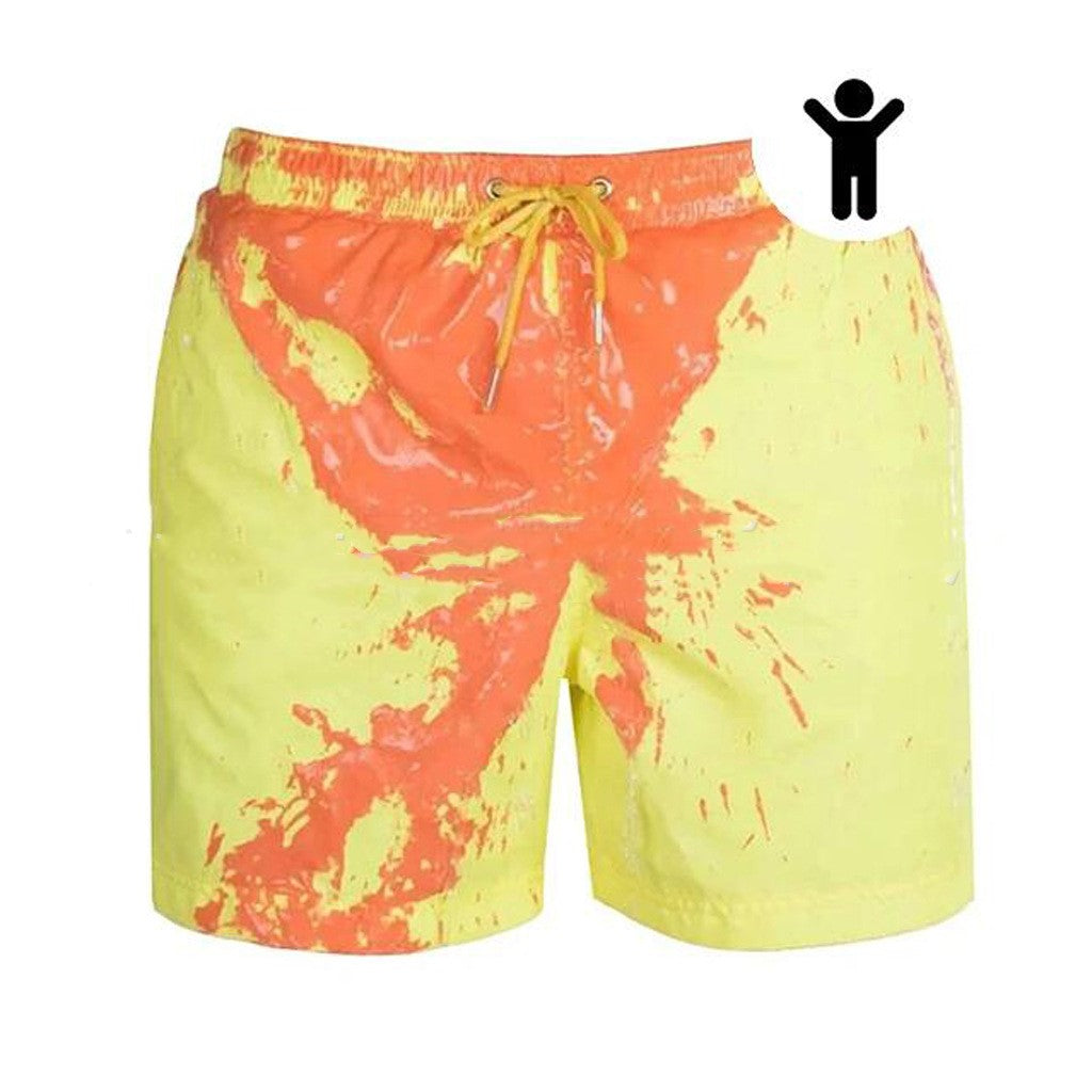 Magical Change Color Beach Shorts Summer Men Swimming Trunks Swimwear Swimsuit Quick Dry bathing shorts Beach Pant - J Micheal