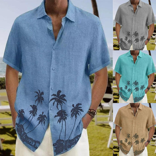Men's Summer Fashion Trend Beach Casual Short Sleeve - J Micheal