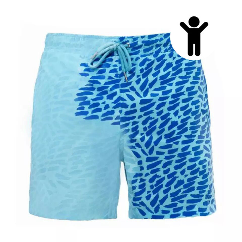Magical Change Color Beach Shorts Summer Men Swimming Trunks Swimwear Swimsuit Quick Dry bathing shorts Beach Pant - J Micheal