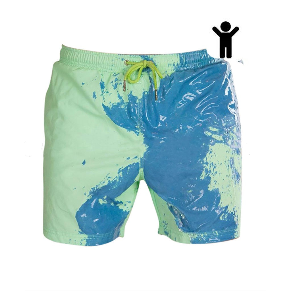 Magical Change Color Beach Shorts Summer Men Swimming Trunks Swimwear Swimsuit Quick Dry bathing shorts Beach Pant - J Micheal