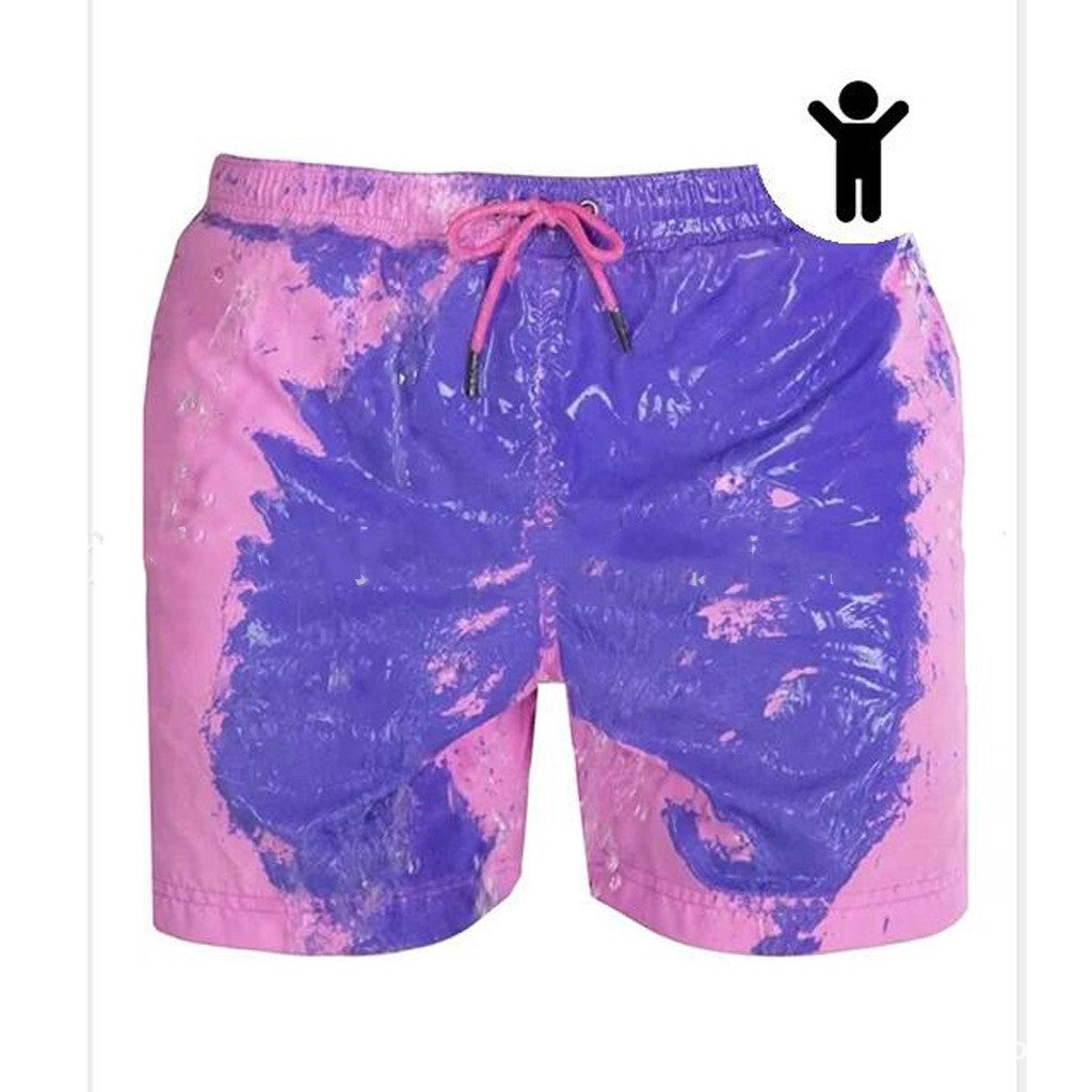 Magical Change Color Beach Shorts Summer Men Swimming Trunks Swimwear Swimsuit Quick Dry bathing shorts Beach Pant - J Micheal