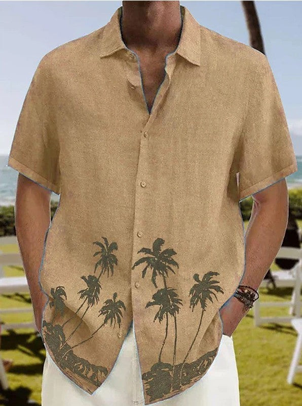 Men's Summer Fashion Trend Beach Casual Short Sleeve - J Micheal
