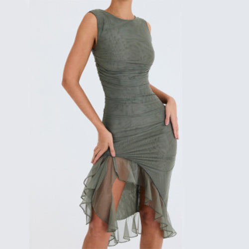 Summer Slim Skinny Sleeveless Dress For Women Fashion Party Club Dresses - J Micheal