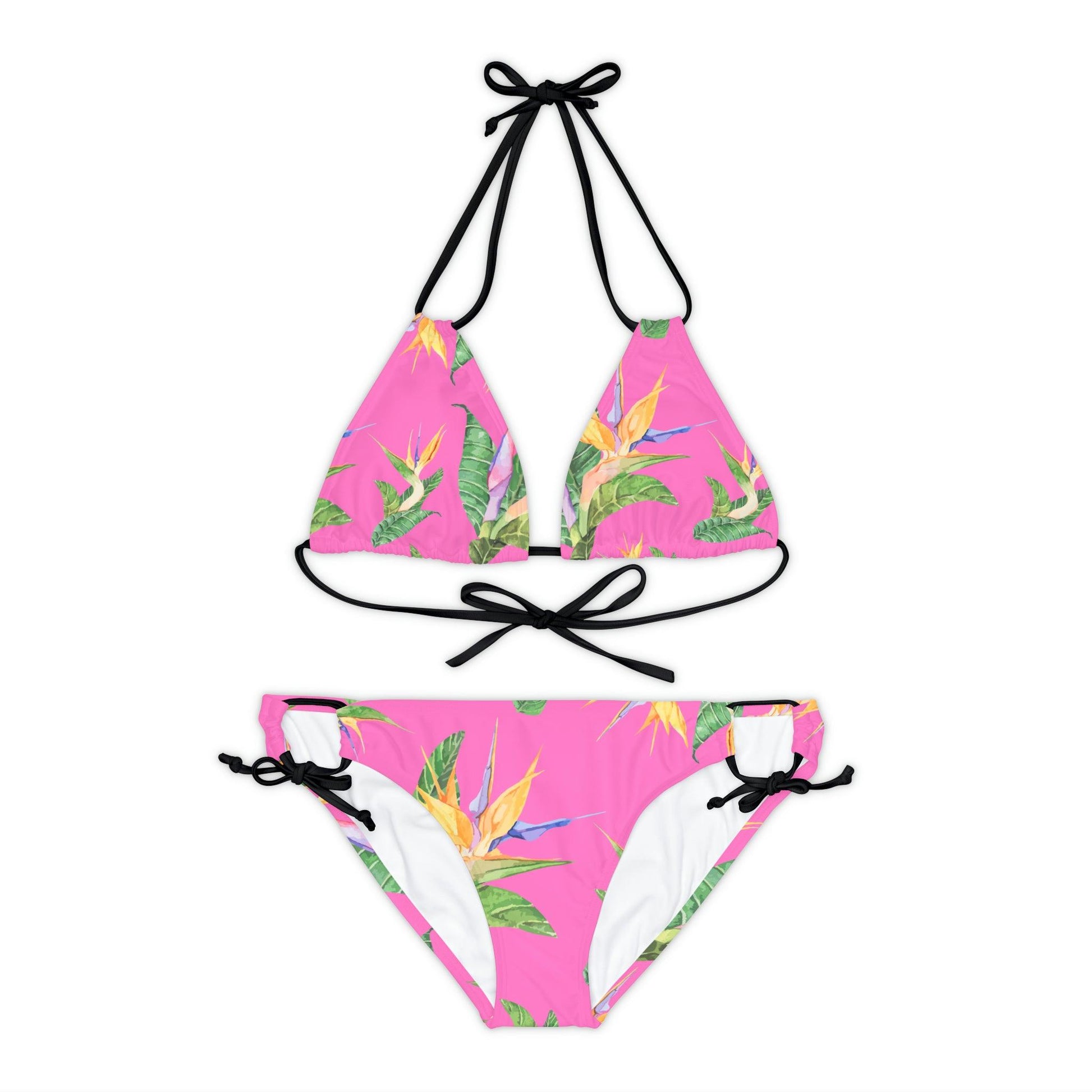 Strappy Bikini Set Tropical - J Micheal