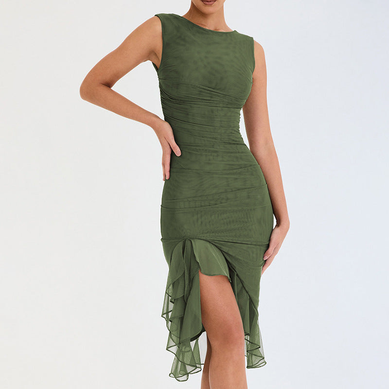 Summer Slim Skinny Sleeveless Dress For Women Fashion Party Club Dresses - J Micheal