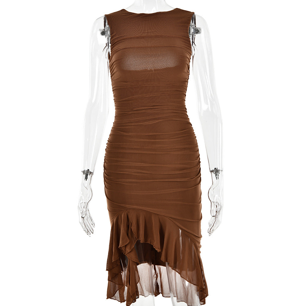 Summer Slim Skinny Sleeveless Dress For Women Fashion Party Club Dresses - J Micheal