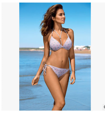 Women Bikinis Push Up Swimsuit Two Piece Leopratd Swimwear - J Micheal