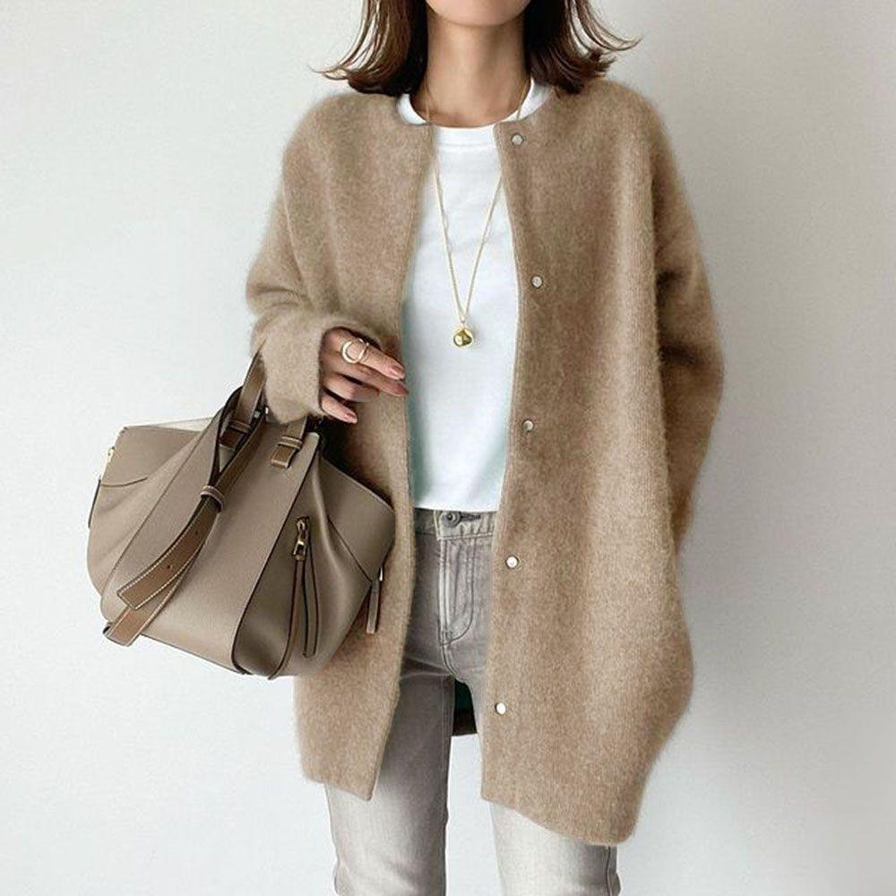 Soft Knitted Coat For Slimming Sense Of Design Women Cardigans Loose Jacket Autumn And Spring - J Micheal