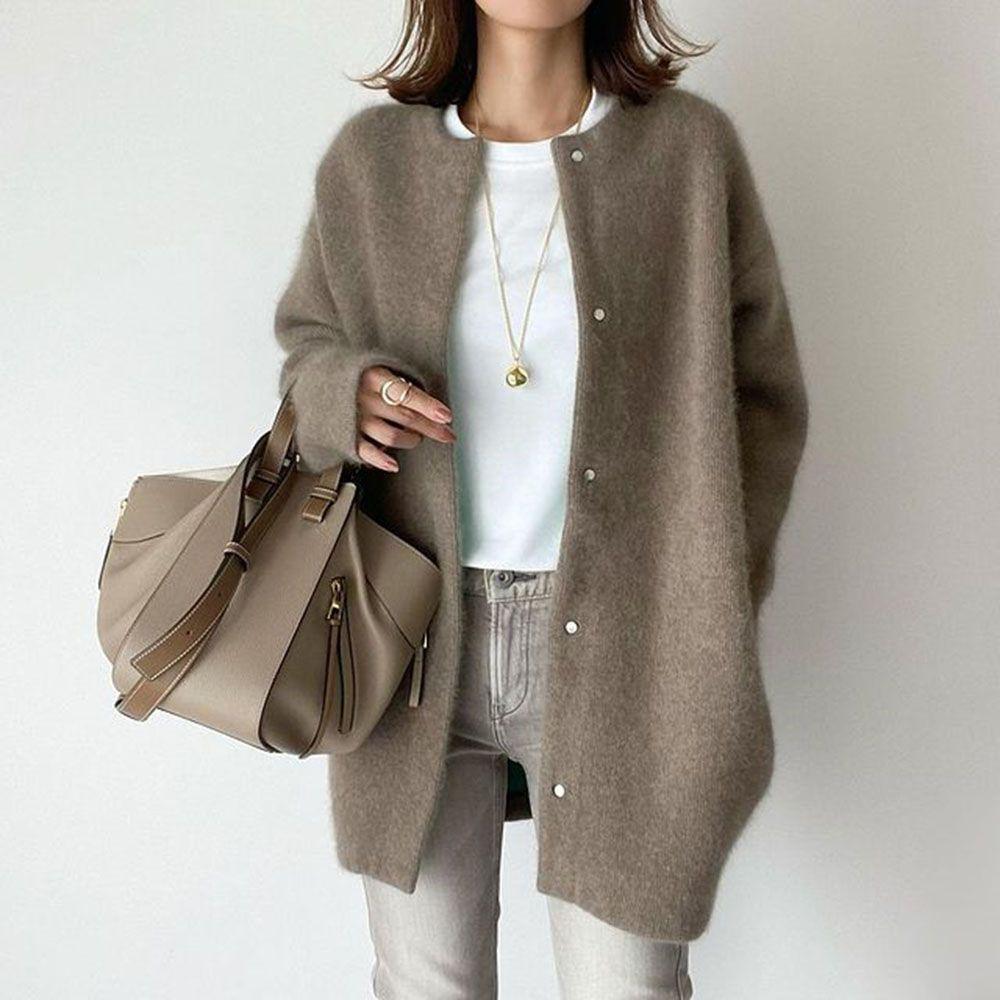 Soft Knitted Coat For Slimming Sense Of Design Women Cardigans Loose Jacket Autumn And Spring - J Micheal