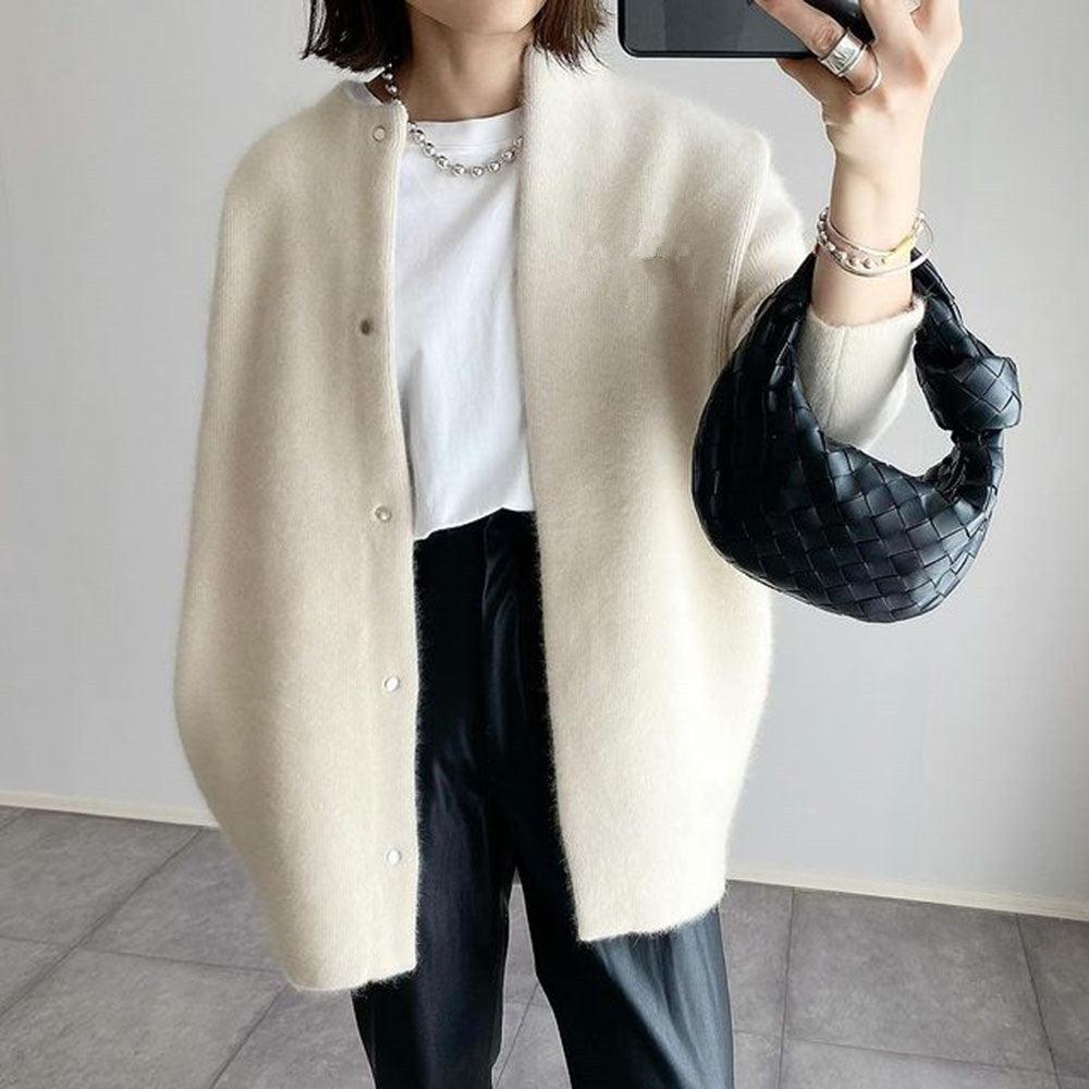Soft Knitted Coat For Slimming Sense Of Design Women Cardigans Loose Jacket Autumn And Spring - J Micheal