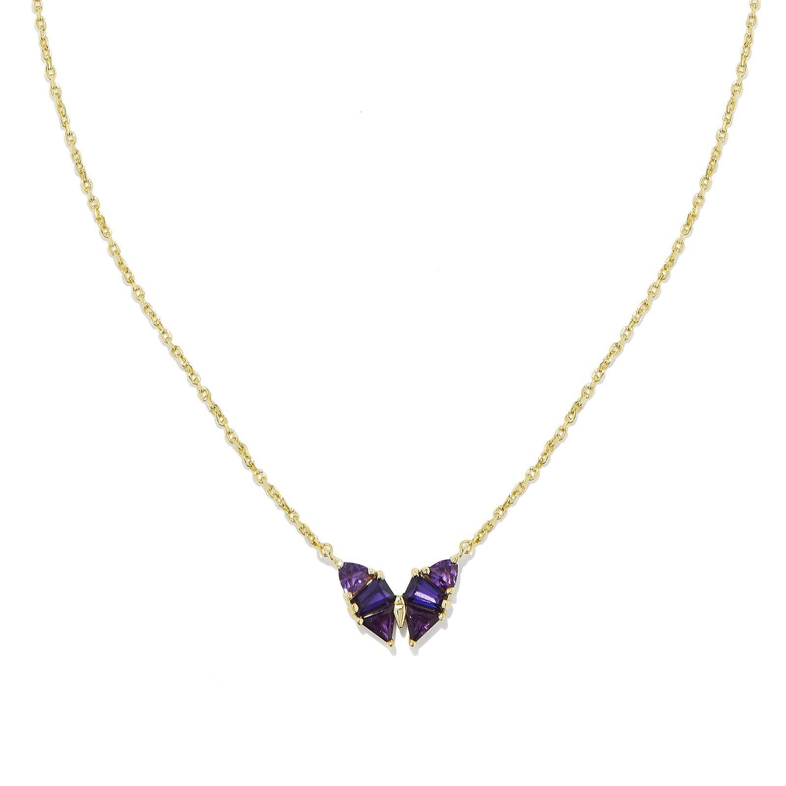 Stainless Steel Necklace Crystal Pendant - J Micheal