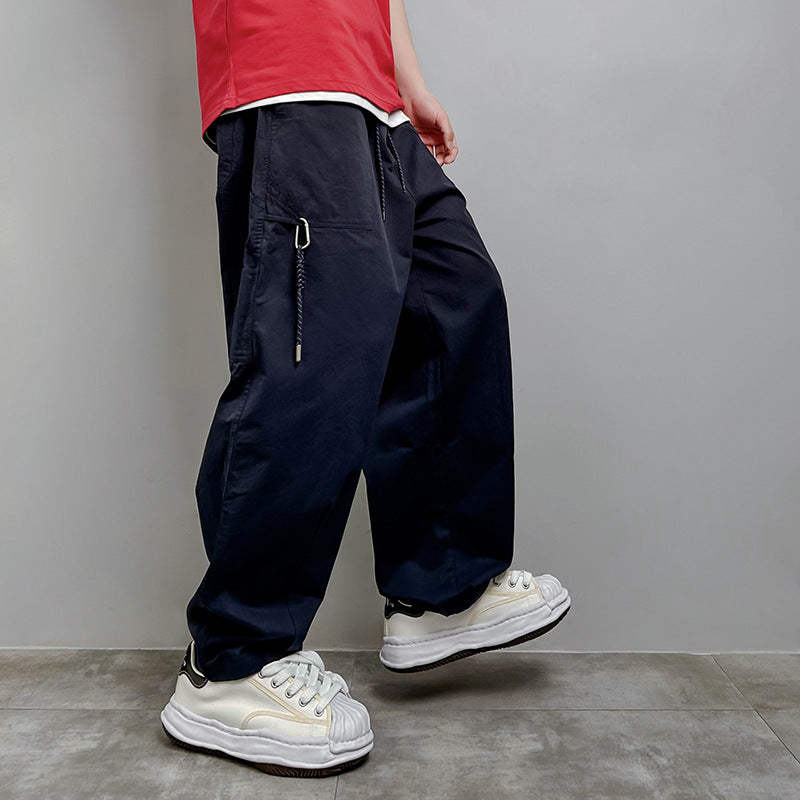 Men's Design Sense Niche Loose Straight-leg Pants - J Micheal