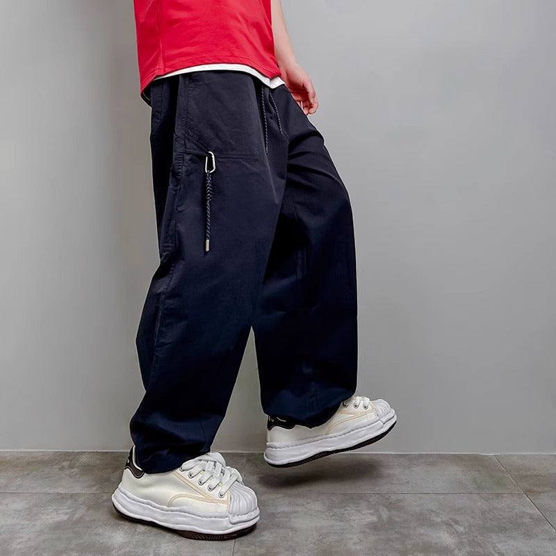 Men's Design Sense Niche Loose Straight-leg Pants - J Micheal