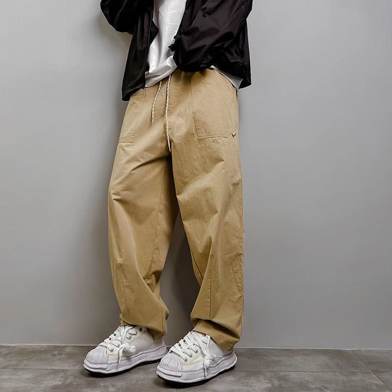 Men's Design Sense Niche Loose Straight-leg Pants - J Micheal