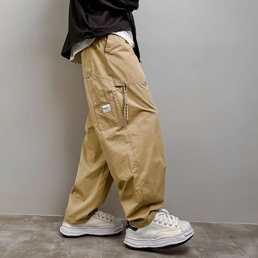 Men's Design Sense Niche Loose Straight-leg Pants - J Micheal