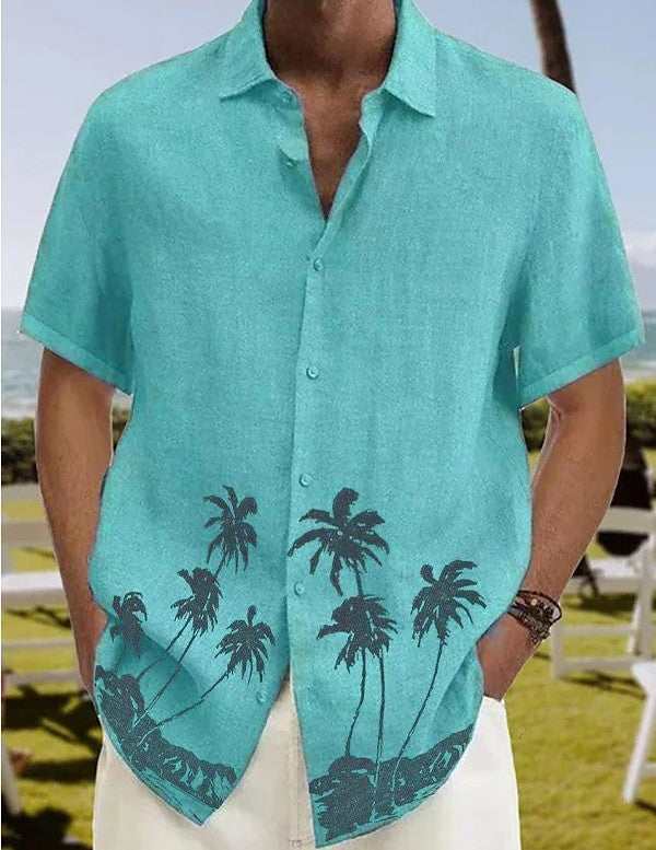 Men's Summer Fashion Trend Beach Casual Short Sleeve - J Micheal