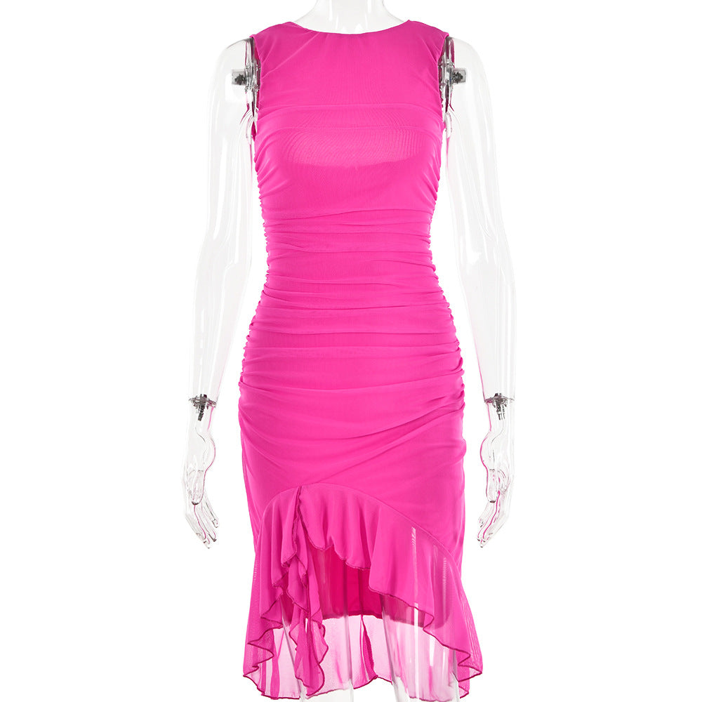 Summer Slim Skinny Sleeveless Dress For Women Fashion Party Club Dresses - J Micheal