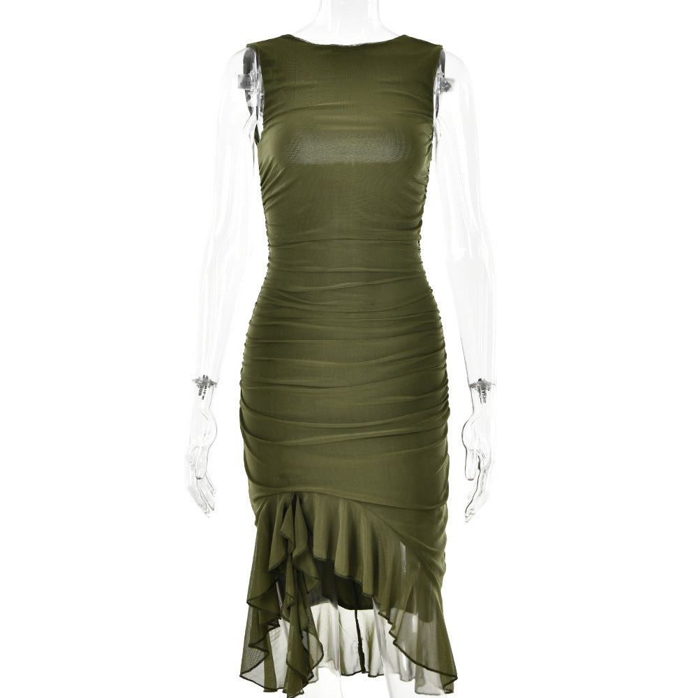 Summer Slim Skinny Sleeveless Dress For Women Fashion Party Club Dresses - J Micheal
