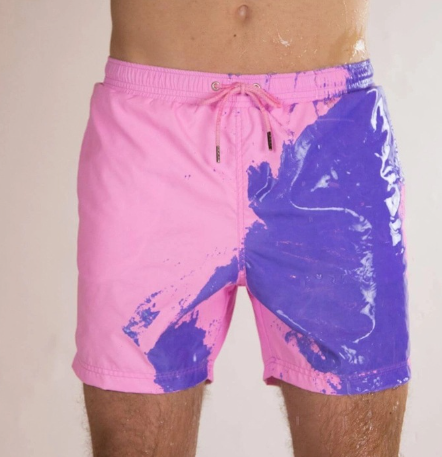 Magical Change Color Beach Shorts Summer Men Swimming Trunks Swimwear Swimsuit Quick Dry bathing shorts Beach Pant - J Micheal