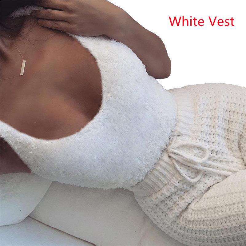 3pcs Womens Clothing Long Sleeve Crop Tank Top And Drawstring Shorts Pajama Set - J Micheal
