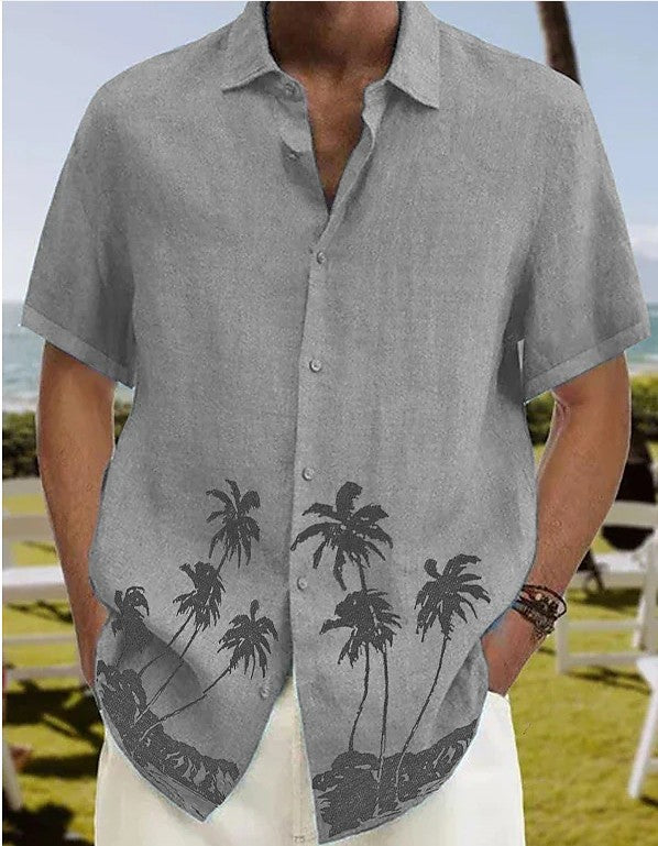 Men's Summer Fashion Trend Beach Casual Short Sleeve - J Micheal